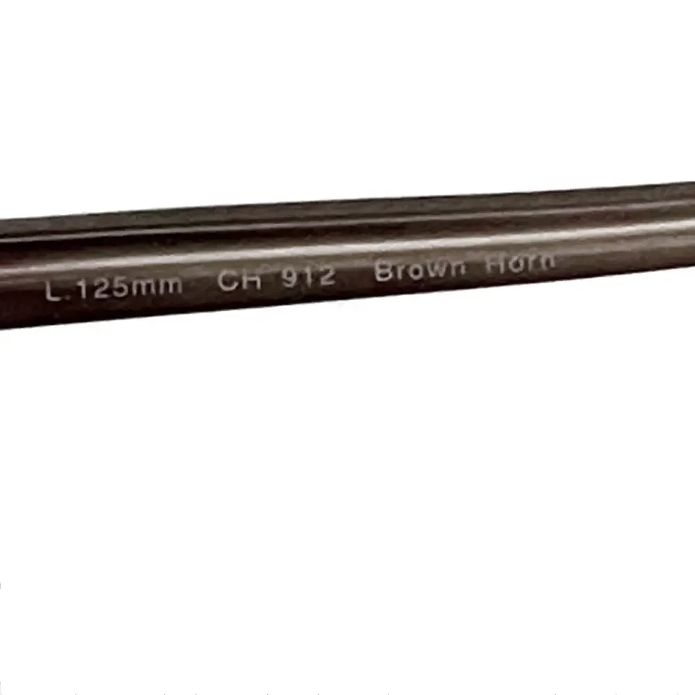 Cole Haan Brown Horn with Basketweave Detail Frame